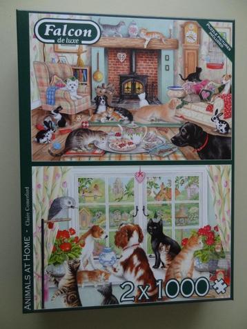 Diverse puzzels 1000 stukjes beschikbaar voor biedingen