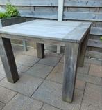Teakhouten tuintafel 100 x 100 cm op wielen, Tuin en Terras, Tuintafels, Ophalen, Zo goed als nieuw, Vierkant, Teakhout