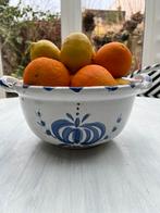 Mooie aardewerken fruit schaal, Gebruikt, Schaal, Rond, Ophalen of Verzenden