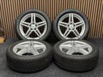 17 inch Mercedes C-Klasse W205 5x112 ET48.5 Bridgestone TPMS, Ophalen, Banden en Velgen, 17 inch, Winterbanden