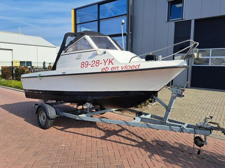 Orca 500 Incl trailer Opknapper, Watersport en Boten, Vis- en Consoleboten, Gebruikt, 3 tot 6 meter, Polyester