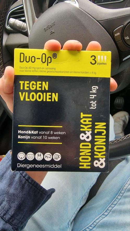 Anti vlooienmiddel Duo Op NIEUW niet gebruikt, Dieren en Toebehoren, Knaagdieren en Konijnen | Toebehoren, Nieuw, Verzorging, Ophalen of Verzenden