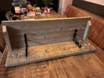 Steigerhouten Kapstok met Metalen Haken, Nieuw, Minder dan 100 cm, Hout, Ophalen