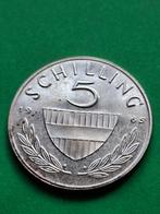 1965 Oostenrijk 5 Schilling in zilver, Verzenden, Oostenrijk, Losse munt, Zilver