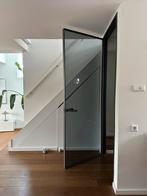 Design glazen binnendeur met aluminium kozijn, Ophalen, 80 tot 100 cm, 215 cm of meer, Binnendeur