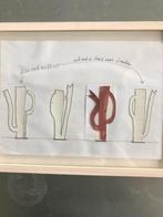 Klaas Gubbels, ontwerp 4 ijzeren beelden, Antiek en Kunst, Ophalen
