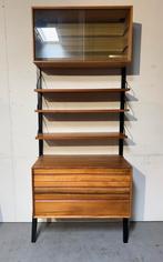 Poul Cadovius by Royal System vintage modulair wandsysteem, Gebruikt, Glas, 200 cm of meer, 25 tot 50 cm