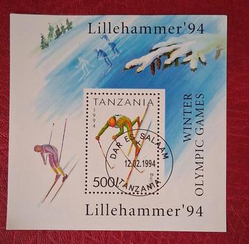 Postzegel Olympische winter spelen Lillehammer 1994 beschikbaar voor biedingen