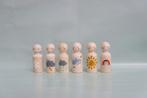 Weer peg dolls houten poppetjes pegdolls zon regen klas, Ophalen of Verzenden, Nieuw, Overige typen