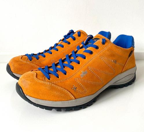 Vibram Suede wandel schoenen maat 41 oranje - blauw, Sport en Fitness, Bergsport en Wandelen, Zo goed als nieuw, Ophalen of Verzenden