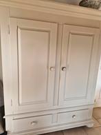 Klassieke crème toogkast met deuren en lades, Ophalen, Klassiek, 150 tot 200 cm, 50 tot 75 cm