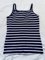 Hemd / top blauw wit streep in maat 158 H&M, Verzenden, Gebruikt, H&M, Meisje