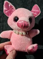 Schattig Roze Varkentje met mooie Parelketting & glitterogen, Ophalen of Verzenden, Zo goed als nieuw, Overige typen