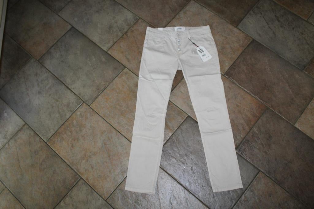 Soyaconcept Lyna creme stretch broek mt 38/31 KOOPJE, Maat 38/40 (M), Soyaconcept, ., Beige