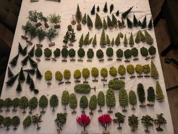 Grote partij boompjes voor kerstdorp of modeltrein beschikbaar voor biedingen