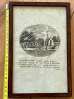 oude antieke ets gravure Heemstede dorp, Ophalen of Verzenden