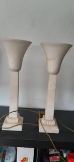 Set van 2 marmeren tafellampen, Ophalen, Overige materialen, 50 tot 75 cm, Zo goed als nieuw