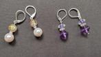 Nieuw 2 paar oorbellen superkoopje, Overige materialen, Hangers, Paars, Nieuw