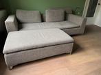 Gebruikte Mantel bank 2,5 zits + hocker, Huis en Inrichting, Banken | Bankstellen, Gebruikt, Tweepersoons, 75 tot 100 cm, Rechte bank
