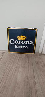 Corona extra reclamebord 26x28cm leuk voor in de mancave, Ophalen of Verzenden, Gebruikt, Reclamebord