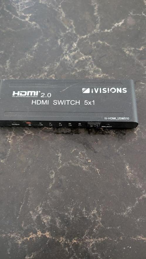 iVisions HDMI 4K Switch 5x1 USW510, Audio, Tv en Foto, Televisie-accessoires, Zo goed als nieuw, Ophalen of Verzenden