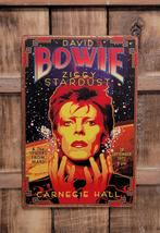 David Bowie Ziggy Stardust reclamebord van metaal wandbord, Verzamelen, Info@deconoord.nl, Deco Noord, Nieuw, Ophalen of Verzenden