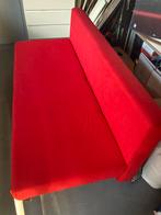 Rode bedbank, Huis en Inrichting, Slaapkamer | Bedden, 190 cm of minder, Gebruikt, Stof, Ophalen