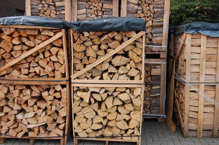 DROOG essen haardhout / openhaardhout / brandhout, Tuin en Terras, Haardhout, Blokken, Essenhout, Minder dan 3 m³, Ophalen