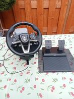 Racestuur van merk hori met pedalen en antislip mat, Spelcomputers en Games, Games | Pc, Ophalen, Online, 1 speler, Zo goed als nieuw