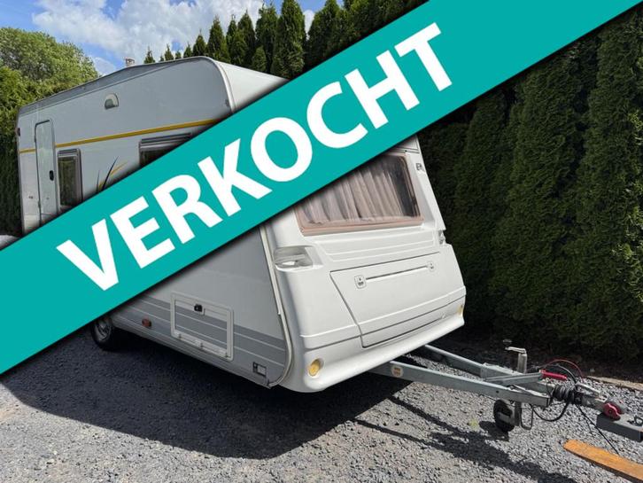 Burstner 400 TS Ventana Vastbed Treinzit LICHTGEWICHT Dorema, Caravans en Kamperen, Caravans, Bedrijf, 750 - 1000 kg, Treinzit