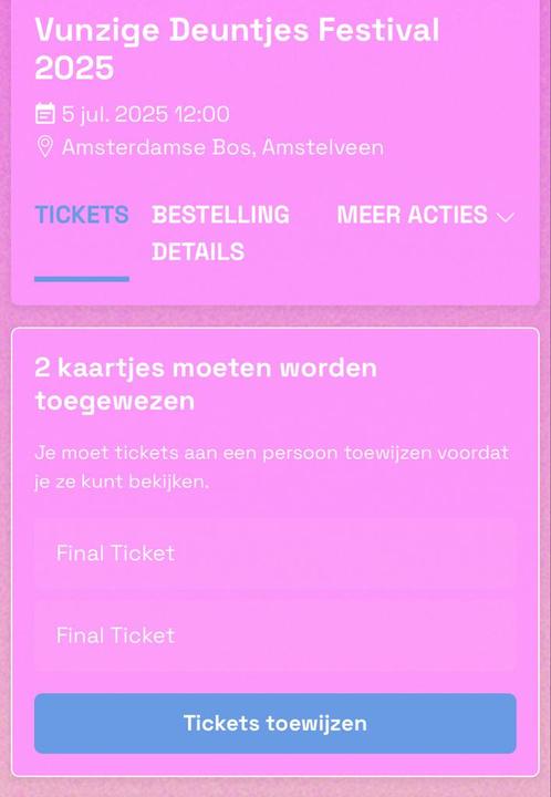 2 Vunzige Deuntjes tickets - incl busticket en kluis, Tickets en Kaartjes, Concerten | R&B en Hiphop, Twee personen, Juli