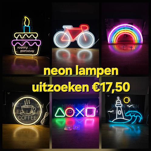 Diverse neon led lampen, lamp licht trendy uitzoeken, Huis en Inrichting, Lampen | Wandlampen, Zo goed als nieuw, Ophalen of Verzenden