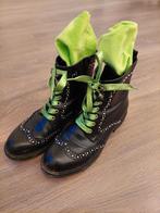 Carnaval Schoenen - Stoere Enkellaarsjes, Kleding | Dames, Schoenen, Zwart, Lage of Enkellaarzen, Ophalen of Verzenden, Onbekend