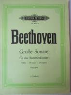 BEETHOVEN GROSSE SONATE **Oude Bladmuziek uit 1975**, Ophalen of Verzenden, Zo goed als nieuw, Artiest of Componist, Klassiek