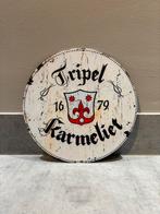 Mancave Bar Wanddecoratie metalen bordje Tripel Karmeliet, Verzamelen, Biermerken, Ophalen of Verzenden, Zo goed als nieuw, Reclamebord, Plaat of Schild