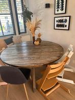 Eettafel Tondo Old Elm Loods 5, Huis en Inrichting, Tafels | Eettafels, Ophalen, Gebruikt, Vijf personen of meer, Rond