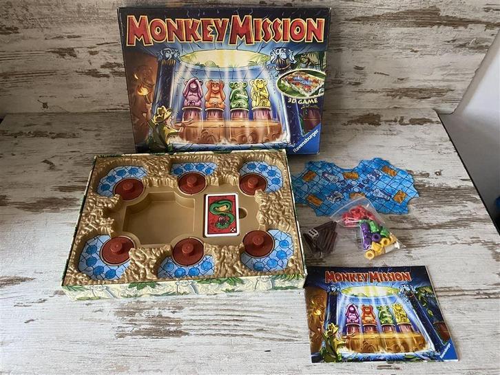 Monkey Mission ravensburger bordspel [s466], Hobby en Vrije tijd, Gezelschapsspellen | Bordspellen, Zo goed als nieuw, Ophalen of Verzenden