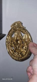 Friese staartklok kantoortje schuifstuk latoenkoper, Antiek en Kunst, Antiek | Klokken, Ophalen of Verzenden