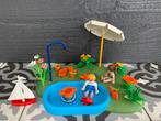 Leuke Playmobil set: gras, zwembad en accessoires, Ophalen of Verzenden, Zo goed als nieuw
