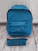 Banlieue blauwe rugzak incl laptopvak en losse etui, Ophalen of Verzenden, Zo goed als nieuw, Blauw, Rugtas