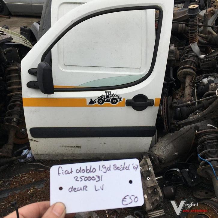 Fiat Doblo 1.9 D 2007 Wagennr 2500031  Portier Linksvoor, Auto-onderdelen, Carrosserie en Plaatwerk, Deur, Gebruikt, Ophalen