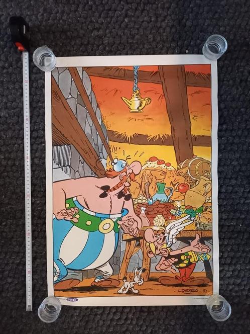 Poster Asterix en Obelix uitgave Hero, Verzamelen, Stripfiguren, Gebruikt, Plaatje, Poster of Sticker, Asterix en Obelix, Ophalen