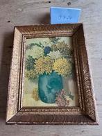 Schilderij bloemen ingelijst, Antiek en Kunst, Ophalen of Verzenden