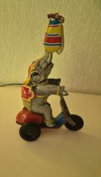 Vintage blikken speelgoed olifant op driewieler  1950, Ophalen of Verzenden, Gebruikt