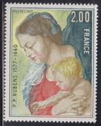Frankrijk 1977 Schilderij Rubens Vrouw met kind, Postzegels en Munten, Ophalen of Verzenden, Postfris, Overige thema's