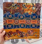 Antiek Valdo Australia Aboriginal houten bord + handtekening, Ophalen of Verzenden