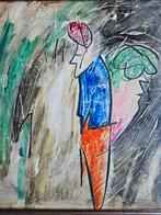 Modern schilderij acryl op doek kunstwerk Paolo Ambrosio, Antiek en Kunst, Ophalen