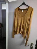 Dunne goudkleurige pullover H&M Maat M, H&M, Overige kleuren, Gedragen, Ophalen