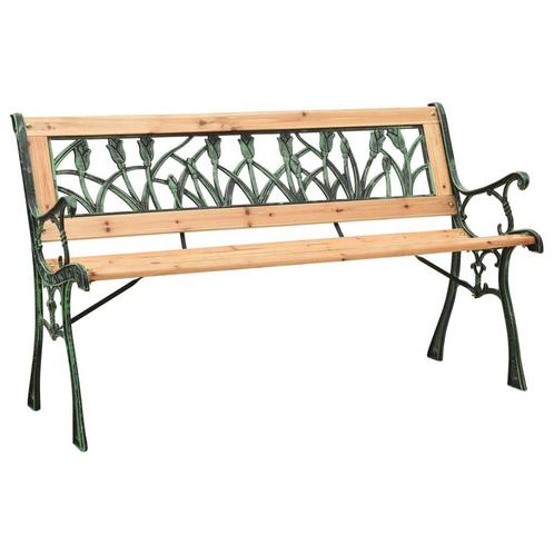 Tuinbank 122 cm gietijzer en massief €85, Tuin en Terras, Tuinmeubel-accessoires, Nieuw, Ophalen of Verzenden