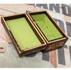 Antiek vintage sieradendoos hout gelakte doos Kashmir India, Ophalen of Verzenden